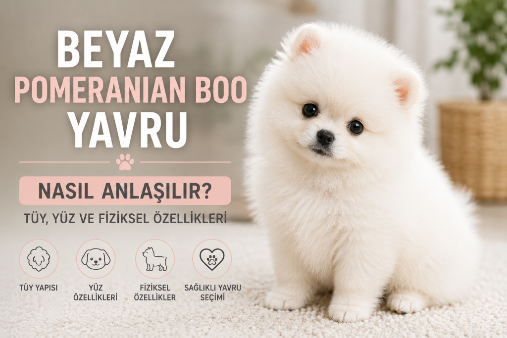 Beyaz Pomeranian Boo Yavru Nasıl Anlaşılır? Tüy, Yüz ve Fiziksel Özellikleri